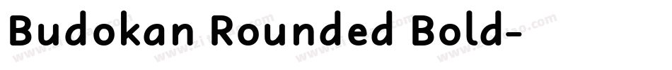 Budokan Rounded Bold字体转换